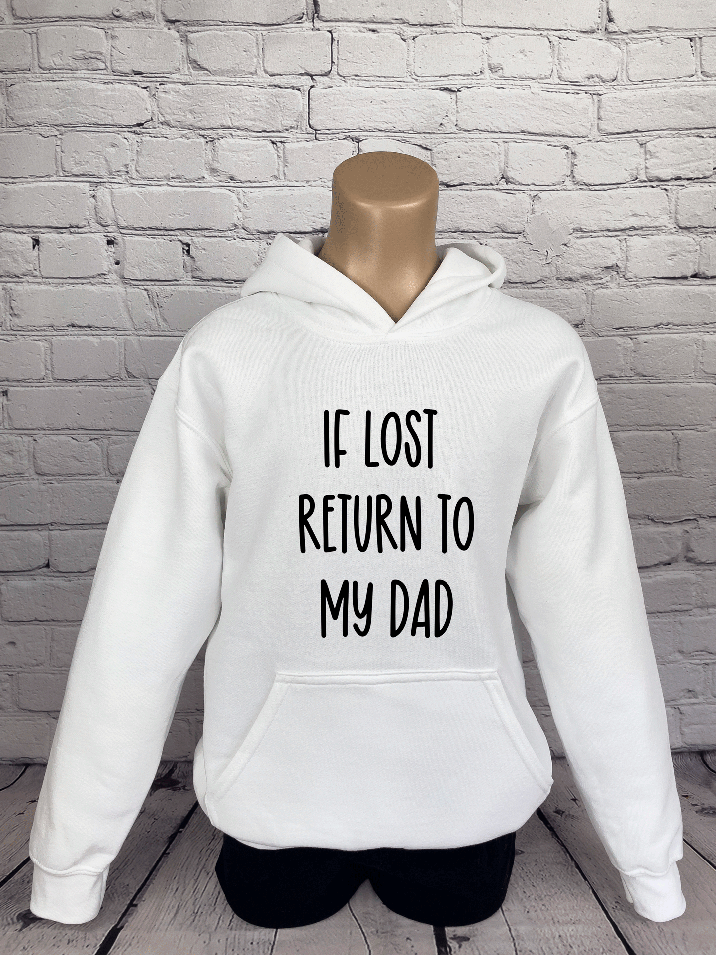 If Lost Return To My Dad-Youth Hoodie
