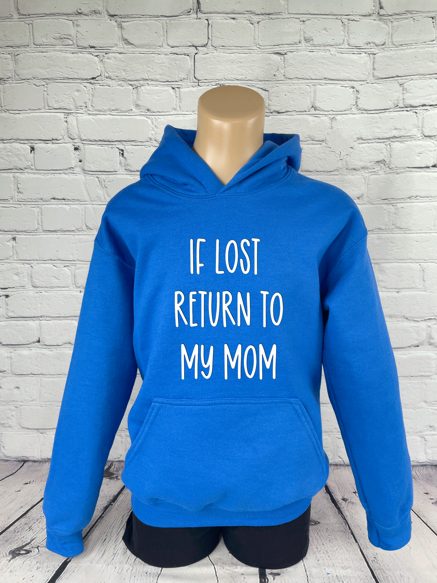 If Lost Return To My Mom-Youth Hoodie